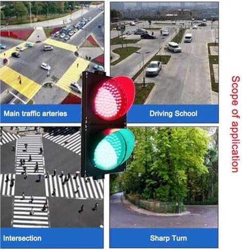 Waterproof Traffic Light with Remote Control, Wireless Remote Control Traffic Light, Pedestrian Road Sign Traffic Signal Light, for Driving School, Kindergarten, Toll Stat in Saudi Arabia