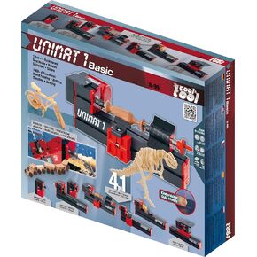 The Cool Tool UNIMAT 1 Basic – 4-in-1 Wood Workshop for Kids Ages 8+ – Tools for Wood and Cardboard – Made in Austria – Turn, Saw, Drill & Sand – Creative Woodworking Set in Saudi Arabia