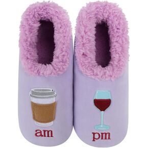 Snoozies Womens Pairables - Funny Slippers for Women - Womens Slippers - House Slippers - I Love You Latte - Large in Saudi Arabia