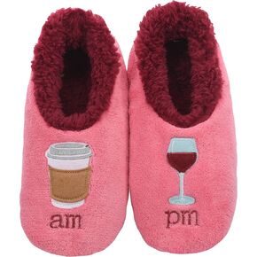 Snoozies Womens Pairables - Funny Slippers for Women - Womens Slippers - House Slippers - I Love You Latte - Large in Kuwait