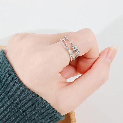 choice of all To My Daughter/Sister/Wife/Mom Fidget Ring Daughter Gift from Mom Anxiety Ring for Women Teen Girls Trendy Stuff Valentines Mothers Day Birthday Jewelry Gifts in Saudi Arabia