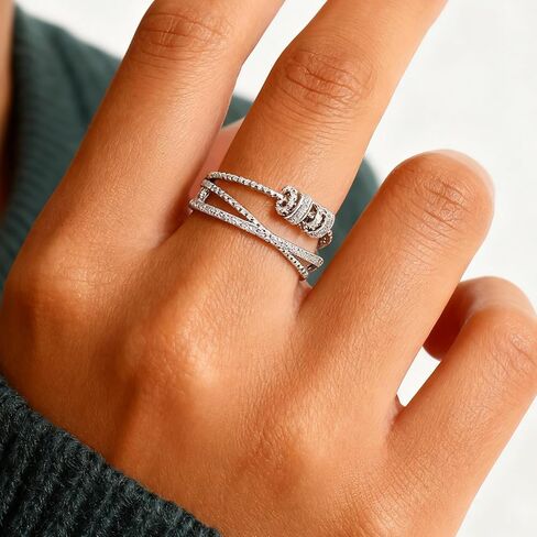 choice of all To My Daughter/Sister/Wife/Mom Fidget Ring Daughter Gift from Mom Anxiety Ring for Women Teen Girls Trendy Stuff Valentines Mothers Day Birthday Jewelry Gifts in Saudi Arabia