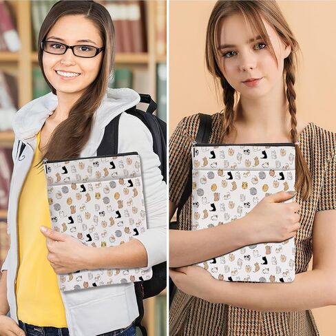 Classic Book Lovers Gifts,Book Sleeve,Vintage Forest Flower Waterproof Books Bag for Paperbacks with Zipper Front Pocket Bookish Accessories Gifts for Women Girls Sister Birthday Friendship in Saudi Arabia