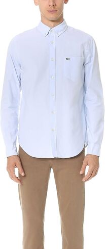 قميص Lacoste الرجالي ذو المقاس العادي من قطن أكسفورد in Kuwait