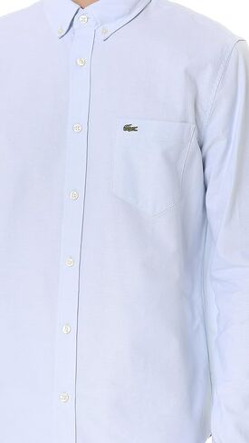 قميص Lacoste الرجالي ذو المقاس العادي من قطن أكسفورد in Kuwait