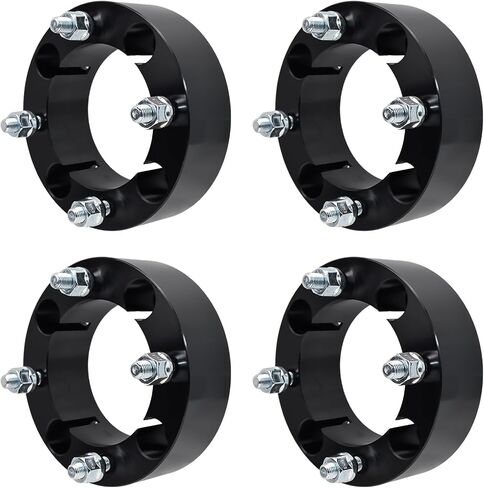 فواصل عجلة Max Motosports 4x137 4/137 مم ATV 2 بوصة M12x1.5 4 قطع متوافقة مع Can-Am Maverick X3 Max Honda Talon Pioneer 1000 (فضي) in Saudi Arabia