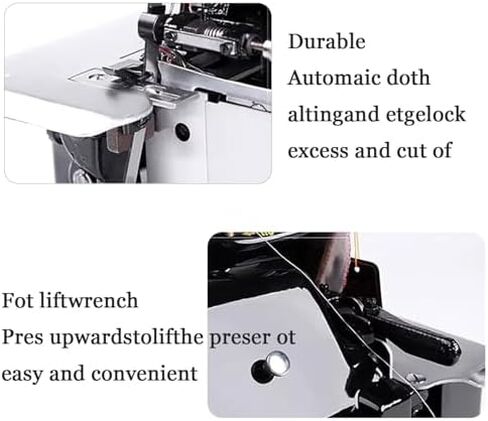 Overlock Machine,Sewing Machine,Machine Serger Industrial 3000 Stitches per Minute,with Metal Frame in Saudi Arabia