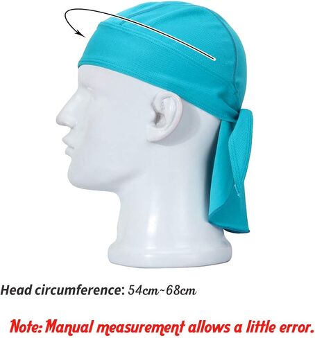 KXF Do Rag Cycling Skull Cap Sweat Wicking Pirate Motorcycle Head Bandana Wrap Cooling Helmet Liner for Women & Men in Kuwait