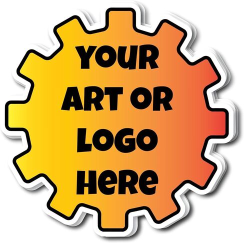 Custom Die Cut Vinyl Stickers by WYCO Products, Single or Bulk (500, 2"x2") in Saudi Arabia