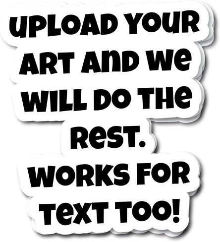 Custom Die Cut Vinyl Stickers by WYCO Products, Single or Bulk (500, 2"x2") in Saudi Arabia