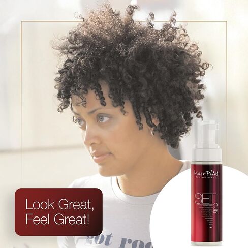 HairPlay Set #2 Hair Foam Mousse - Medium Hold Styling Foam for Frizz Control - Hair Mousse for Curls - Curl Defining Moistiurizing Mousse for Wavy Hair - 2 Fl Oz in Kuwait