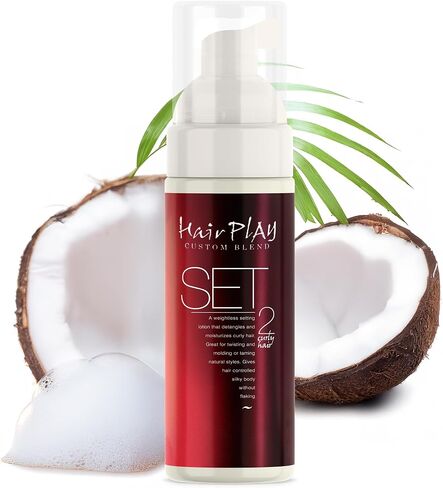 HairPlay Set #2 Hair Foam Mousse - Medium Hold Styling Foam for Frizz Control - Hair Mousse for Curls - Curl Defining Moistiurizing Mousse for Wavy Hair - 2 Fl Oz in Kuwait