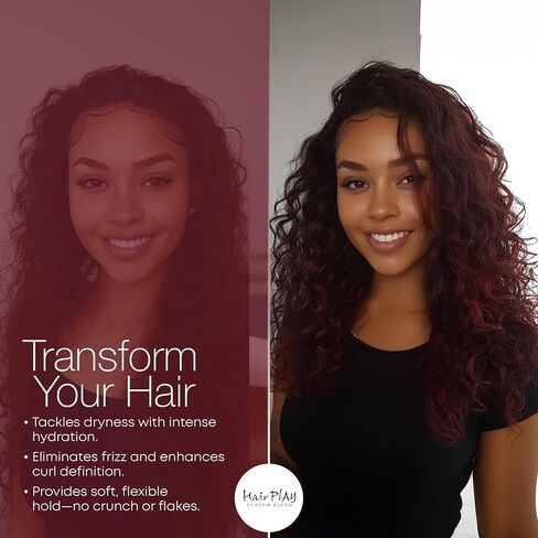 HairPlay Set #2 Hair Foam Mousse - Medium Hold Styling Foam for Frizz Control - Hair Mousse for Curls - Curl Defining Moistiurizing Mousse for Wavy Hair - 2 Fl Oz in Kuwait