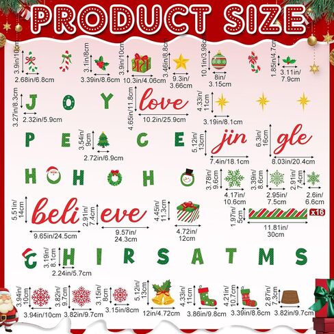 Funrous Christmas Bulletin Board Decoration Set Xmas Tree Classroom Decor Snowman Santa Claus Gnome Snowflake Cutout Winter Border Trim for Xmas Holiday Office Wall Door Supplies (Merry Christmas) in Saudi Arabia