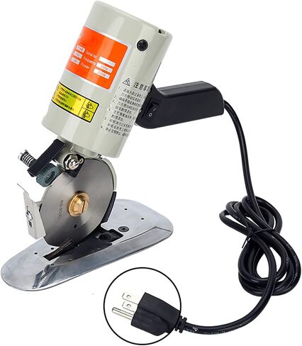 Electric Handheld Cloth Cutter with 3.54-inch Fabric Slitting Machine for Clothing, Leather, Textiles, Rubber, Paper in Saudi Arabia