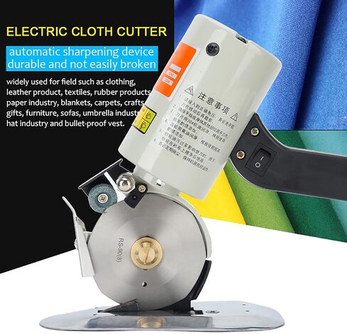 Electric Handheld Cloth Cutter with 3.54-inch Fabric Slitting Machine for Clothing, Leather, Textiles, Rubber, Paper in Saudi Arabia