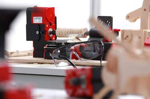 The Cool Tool UNIMAT 1 Basic – 4-in-1 Wood Workshop for Kids Ages 8+ – Tools for Wood and Cardboard – Made in Austria – Turn, Saw, Drill & Sand – Creative Woodworking Set in Saudi Arabia