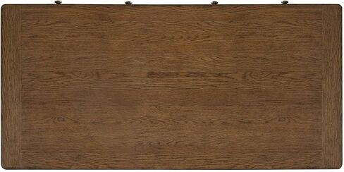 Liberty Furniture Carolina Park Jr Executive Credenza مع صينية لوحة المفاتيح، قفل تخزين الملفات للمكتب المنزلي - خشب البلوط البني الكهرماني in Saudi Arabia