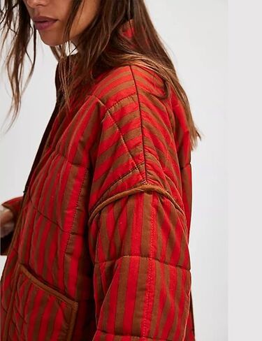 VAOYIU Women's Cropped Puffer Jacket Vintage Cardigan Floral Printed Lightweight Open Front Padded Quilted Coats in Saudi Arabia