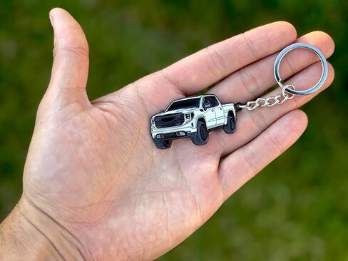 Sierra Keychain compatible with GMC Sierra 1500 Accessories AT4 Denali 2025 2024 2023 Fob Key Chain Truck in Saudi Arabia