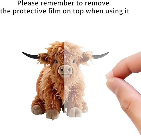 Cute Highland Cow Acrylic Keychain,Adorable Cow Key Ring for Bag, Car, Gift/YSK-01 in Saudi Arabia