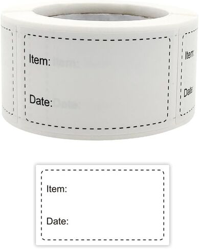 250Pcs/Roll Freezer Food Labels, Writable 1 * 2 inch Self-Adhesive Stickers for Kitchen Storage, Leftovers, Meal Prep, Restaurant & Home Use in Saudi Arabia