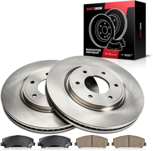 طقم فرامل ودوارات أمامية مقاس 13.76 بوصة من Torchbeam متوافقة مع Nissan 2011-2015 2017-2019 TITAN, Nissan 2012-2014 Armada, 31506 D1509 in Kuwait