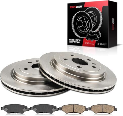 Torchbeam 12.4" Rear Brakes and Rotors Kit Brake Kit Compatible with Chevrolet 2010-2015 Camaro 3.6L, Cadillac 2009-2014 CTS 3.6L, Cadillac 2010-2014 CTS 3.0L, Cadillac 2008 CTS, 55171 D1337 in Saudi Arabia