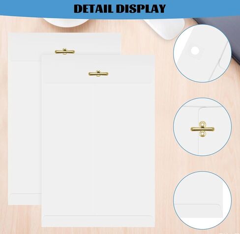 Manilla Envelopes, 5×7.5 100PCS White Kraft Manilla Envelope with Clasp Closure, Manilla Envelopes Clasp Envelopes for Home, Office, Business, Legal or School, Great, Storing or Mailing Documents in Saudi Arabia