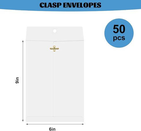 Manilla Envelopes, 5×7.5 100PCS White Kraft Manilla Envelope with Clasp Closure, Manilla Envelopes Clasp Envelopes for Home, Office, Business, Legal or School, Great, Storing or Mailing Documents in Saudi Arabia