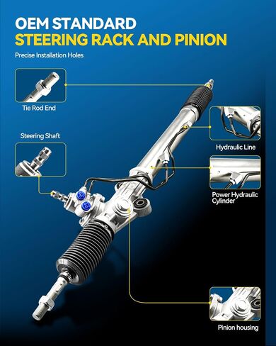 PHILTOP Power Steering Rack and Pinion Compatible with Nissan Sentra 2002-2006 1.8L, Sentra 2000-2001 All Models, Hydraulic Rack and Pinion Replace 26-3018 in Saudi Arabia