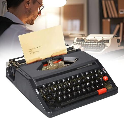 Classic Retro Manual Typewriter, Typing Machine for Home and Office, Mechanical Typewriter for Writers and Authors Lovers,Black in Kuwait