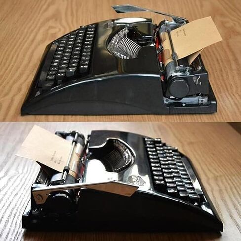 Classic Retro Manual Typewriter, Typing Machine for Home and Office, Mechanical Typewriter for Writers and Authors Lovers,Black in Kuwait