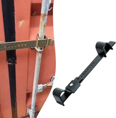 Ship Container Lock Cargo Door Lock Heavy Duty Steel Weather Resistant Reusable Adjustment Range Warehouse Security- Black in Saudi Arabia
