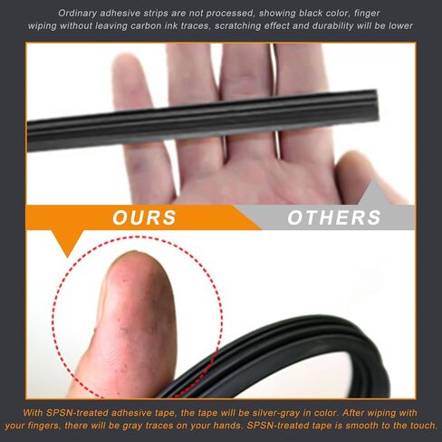 2 PCS Wiper Blade Refills, 28" Rubber Windshield Wiper Blade Refill Replacement, DIY Cut to Size Insert Strips for Frameless Windshield Wipers, Universal Car Accessories in Saudi Arabia