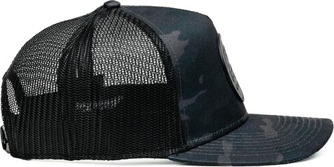 قبعة Nuthin Fancy CO Pioneer Snapback، قبعة سائق الشاحنة قابلة للتعديل للرجال والنساء مع تباين أسفل الفاتورة، كمبرلاند - أبيض وأسود in Saudi Arabia