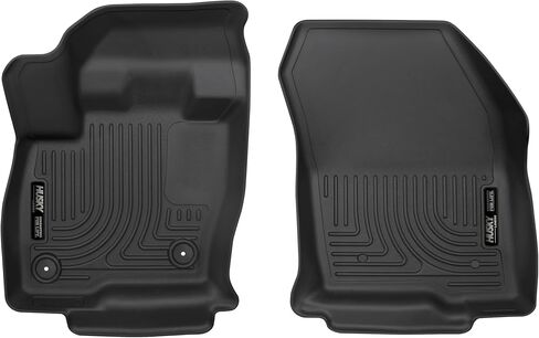 Husky Liners X-act Contour Floor Mats | Fits 2015 - 2024 Ford Edge; 2016 - 2018 Lincoln MKX; 2019 - 2023 Lincoln Nautilus | Front Row, 2-pc Black - 52171 in Saudi Arabia
