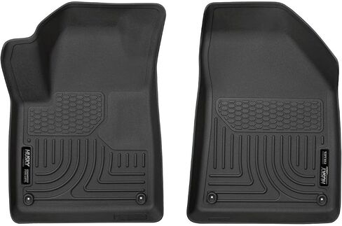 Husky Liners X-act Contour Floor Mats | Fits 2015-2023 Jeep Cherokee | Front Row, 2-pc Black - 55431 in Saudi Arabia