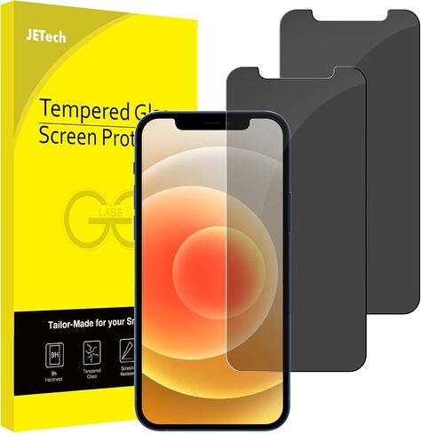 JETech Privacy Screen Protector Compatible with iPhone 13 mini 5.4-Inch, Anti Spy Tempered Glass Film, Case Friendly, 2-Pack in Saudi Arabia