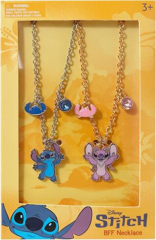 مجموعة LUV HER Disney BFF Neclace، هدية الصداقة للفتيات، للأعمار من 3 سنوات فما فوق in Kuwait