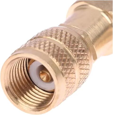 1 قطعة محول تكييف الهواء لشحن التبريد R410A R22 1/4 "خرطوم صمام السائل يد نحاسية (النمط 4) in Saudi Arabia