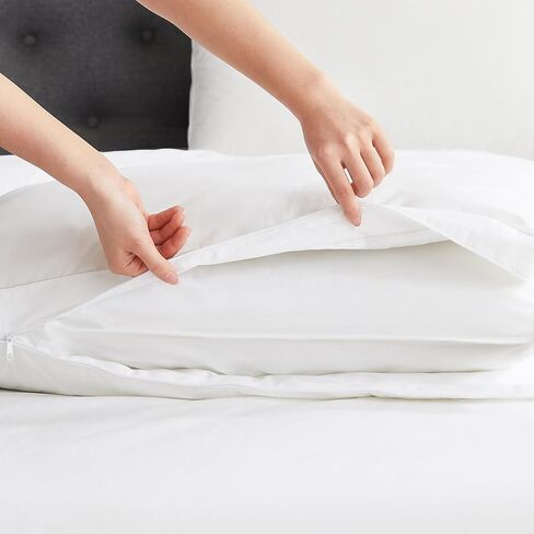 DOWNLITE Cloud Top Pillow Enhancer - Pillow Makeover (Hypoallergenic) (White Goose Down - Standard/Queen) in Saudi Arabia