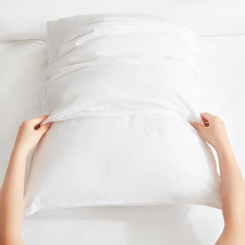 DOWNLITE Cloud Top Pillow Enhancer - Pillow Makeover (Hypoallergenic) (White Goose Down - Standard/Queen) in Saudi Arabia