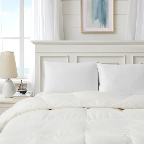 DOWNLITE Cloud Top Pillow Enhancer - Pillow Makeover (Hypoallergenic) (White Goose Down - Standard/Queen) in Saudi Arabia
