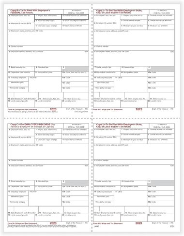 ComplyRight W-2 Tax Form Set with Envelopes, Recipient Copy Only, 4-Up (Box), Pack of 50 Forms, Tax Preparer Supplies in Saudi Arabia