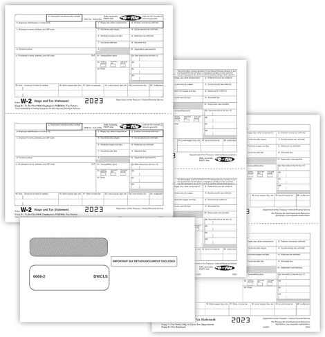ComplyRight W-2 Tax Form Set with Envelopes, Recipient Copy Only, 4-Up (Box), Pack of 50 Forms, Tax Preparer Supplies in Saudi Arabia