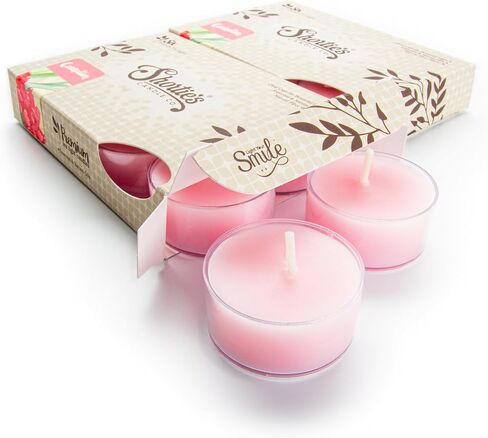 شموع Tealight الفاخرة من اللافندر الإنجليزي النقي، عبوة متعددة - معطرة للغاية بالزيوت العطرية والطبيعية - 12 مصباح شاي أرجواني - ضوء شموع جميل - صنع في الولايات المتحدة الأمريكية - مجموعة الزهور والزهور in Kuwait