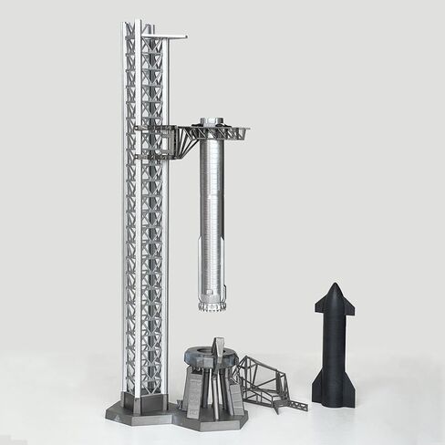 Mahfisj Space Starship Rocket Kits 1/400 Scale SpaceX Starship Rocket with Booster Launcher Model Kit NASA Model Ideal Spacecraft Display and Gift for Adults in Saudi Arabia