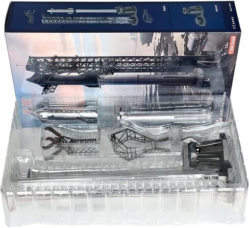 Mahfisj Space Starship Rocket Kits 1/400 Scale SpaceX Starship Rocket with Booster Launcher Model Kit NASA Model Ideal Spacecraft Display and Gift for Adults in Saudi Arabia