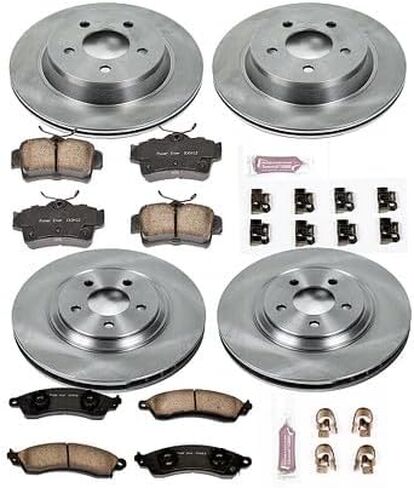 POWERSTOP KOE1305 مجموعة فرامل بديلة أمامية وخلفية متخصصة - دوارات فرامل OE ووسادات فرامل سيراميك in Saudi Arabia